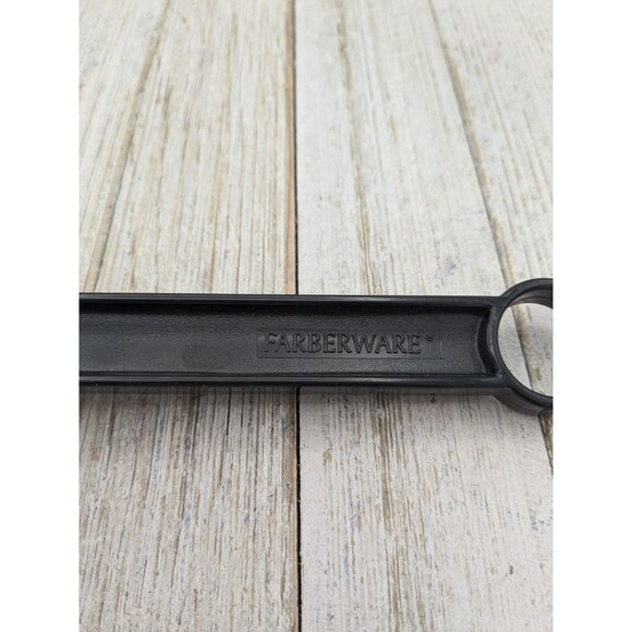 Farberware Slotted Holes Spoon Black 11 3/4" Spoon Serving - Picture 3 of 6